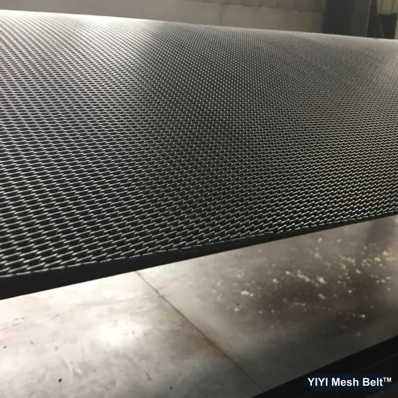 Flattened stainless steel Biscuit Belt surface
