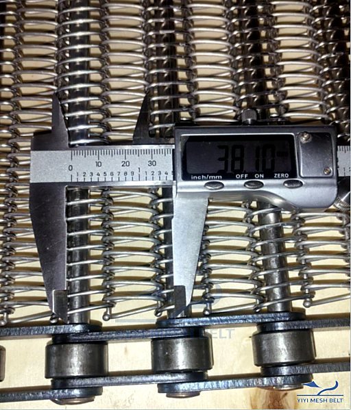 Chain Driven Belt pitch 38.1 mm / 1.500 in measured