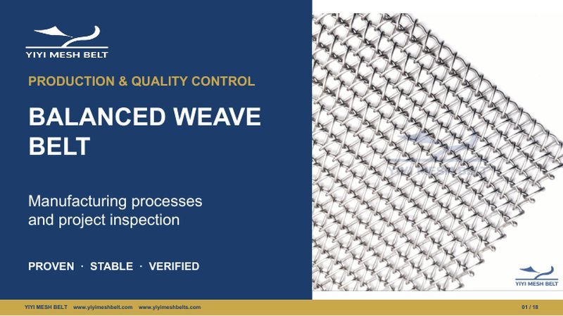 Balanced Weave Belt Production & Quality Control – YIYI Mesh Belt