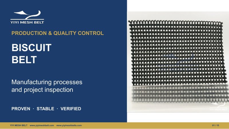 Biscuit Belt Production & Quality Control – YIYI Mesh Belt