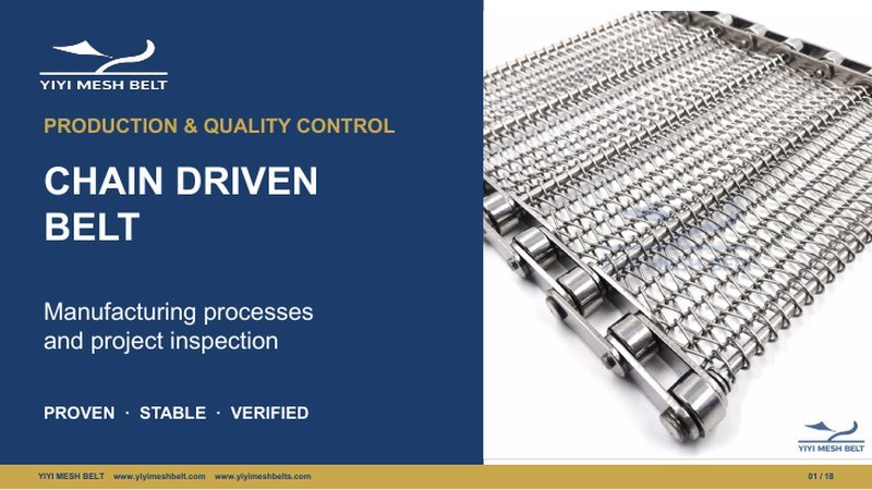 Chain Driven Belt Production & Quality Control – YIYI Mesh Belt