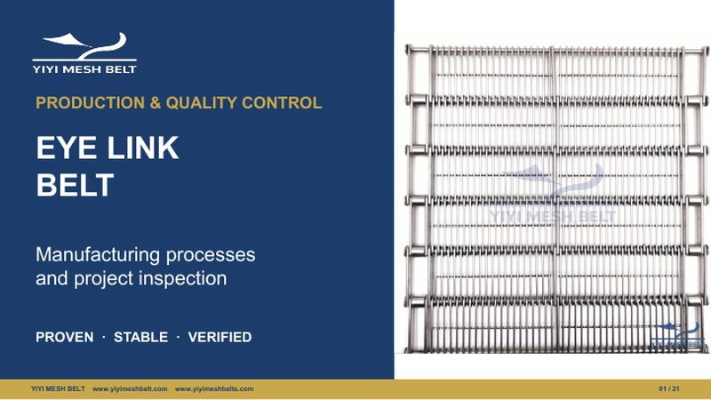 Eye Link Belt Production & Quality Control – YIYI Mesh Belt