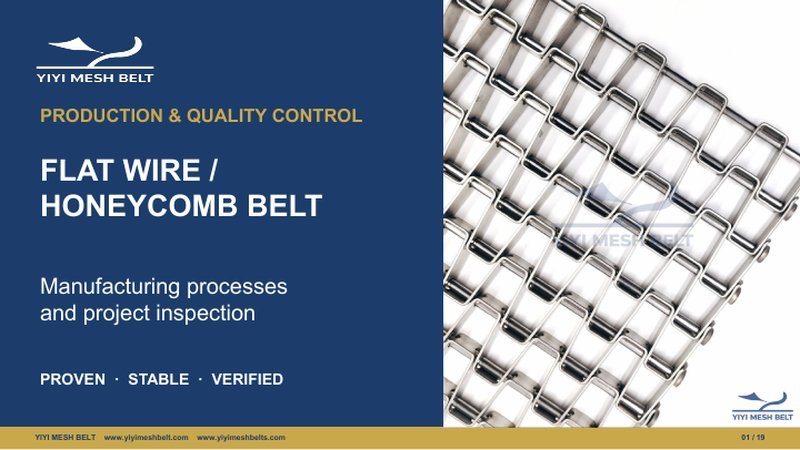 Flat Wire / Honeycomb Belt Production & Quality Control – YIYI Mesh Belt