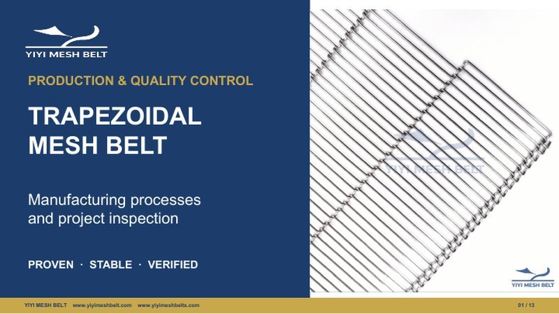 Trapezoidal Mesh Belt Production & Quality Control – YIYI Mesh Belt