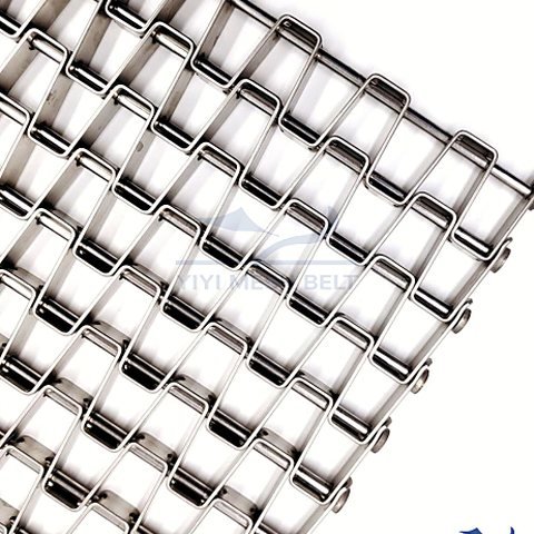 Flat Wire / Honeycomb Belt detail