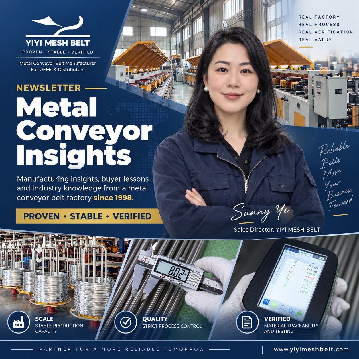 Metal Conveyor Insights newsletter by Sunny Ye
