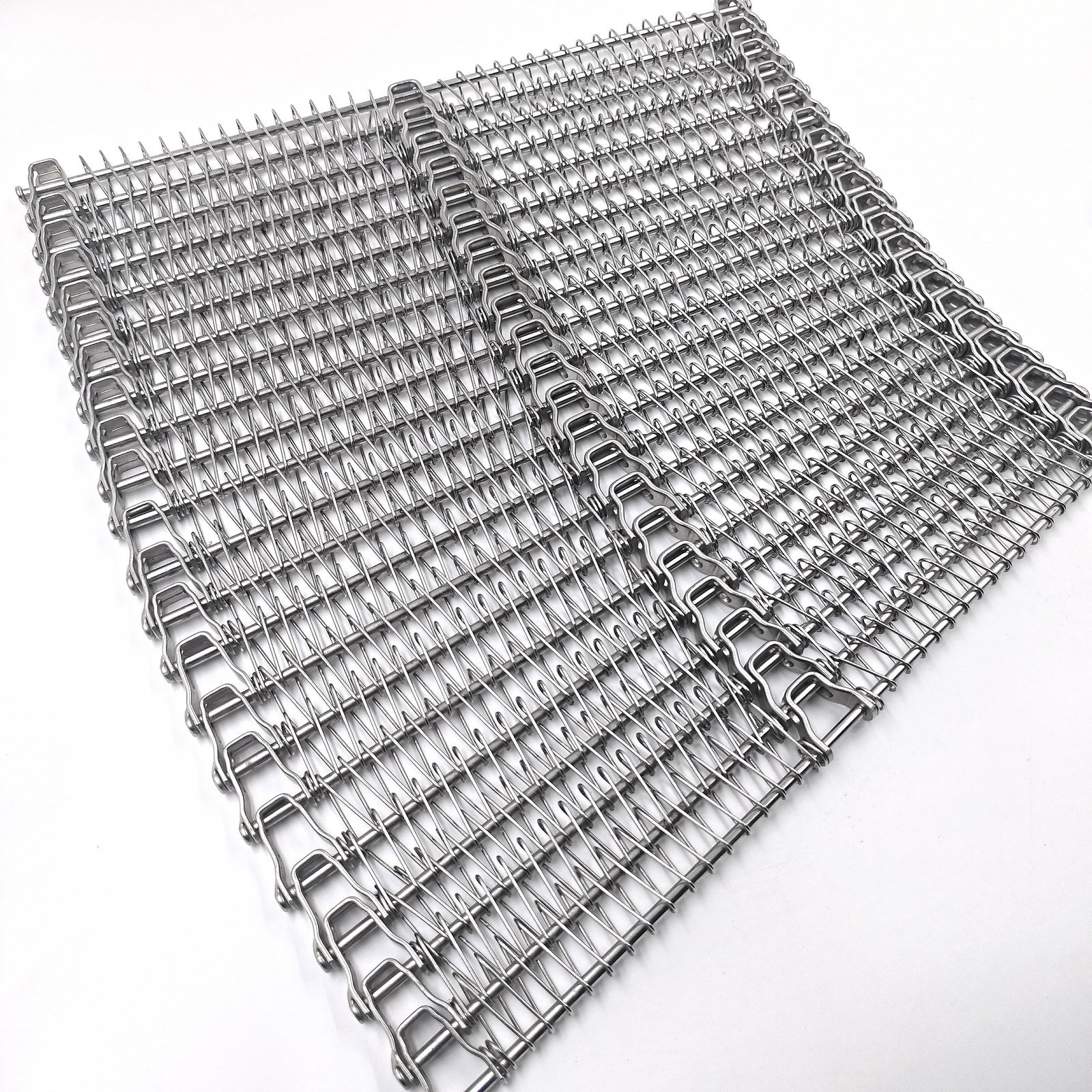 Small Radius Spiral Freezer Belt cross rods and edge