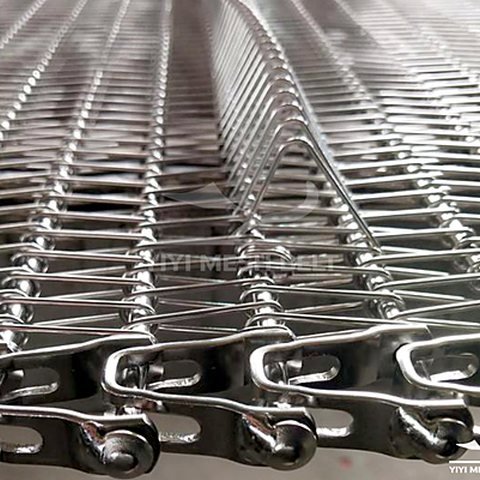 Spiral Freezer Belt Mesh Construction Detail