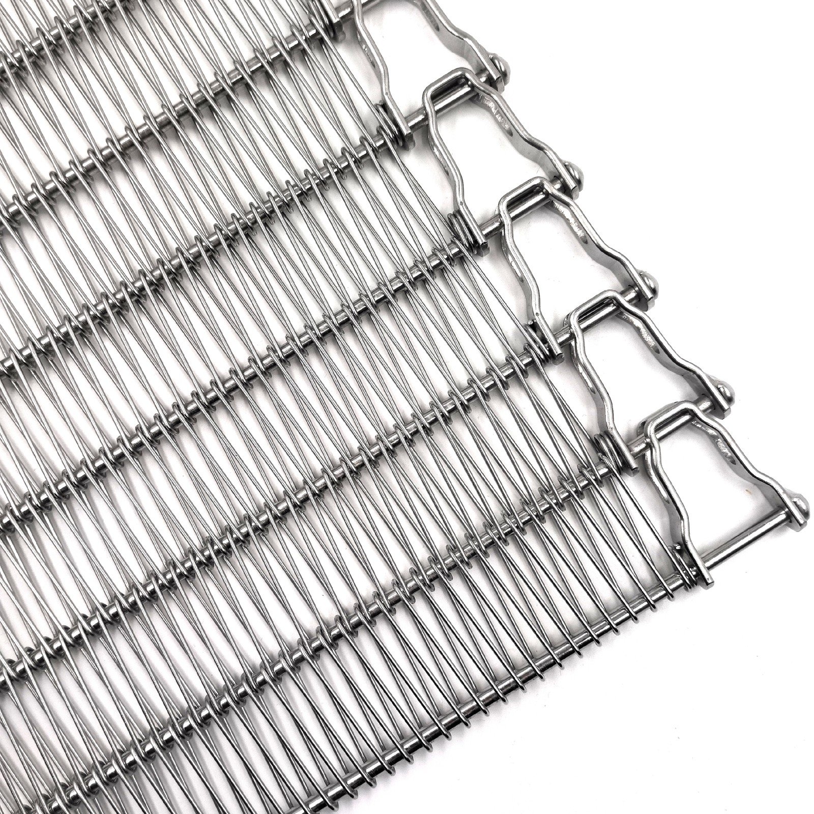 Spiral Freezer Belt side link close-up