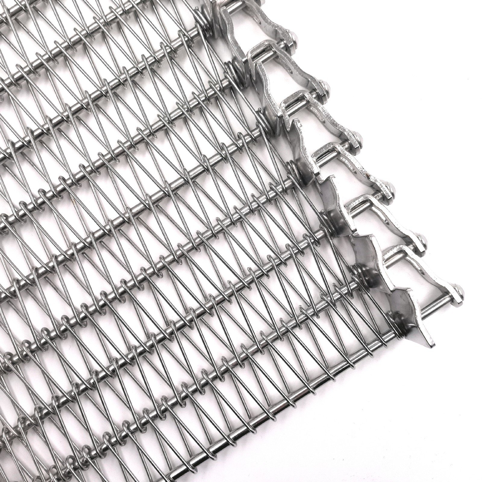 Spiral Freezer Belt side links, angle view