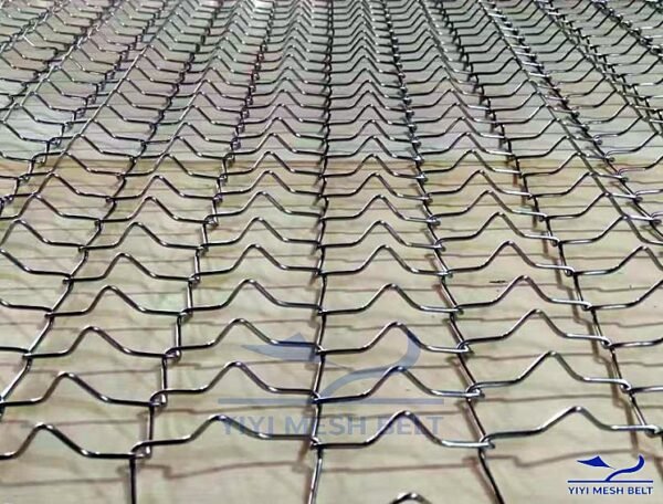Trapezoidal Mesh Belt With Raised Surface