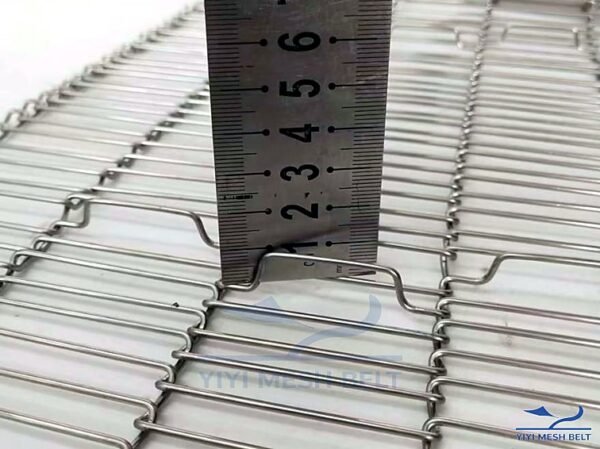 Trapezoidal Mesh Belt Detail View
